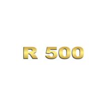 Aplique Inox Potência - Para Scania NTG R500 - Dourado
