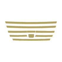 Aplique Interno Grade Frontal Para Daf XF Dourado - Conjunto Aplique Interno Grade Frontal Para Daf XF Dourado - Conjunto