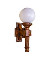 Aplique juart luminária jardim tocheiro ferro fundido pronto artes