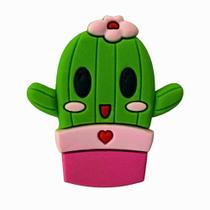 Aplique Kit 10 Peças Cacto c/ Flor Rosa Emborrachado Aplique Kit 10 Peças Cacto c/ Flor Rosa Emborrachado
