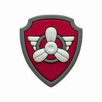 Aplique Kit 10 Peças Escudo Vermelho Emborrachado