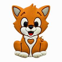 Aplique Kit 10 Peças Rapozinha Laranja Emborrachado