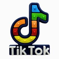 Aplique Kit 10 Peças TikTok Logo Corida Emborrachado