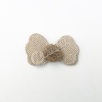 Aplique Laço Duplo C/ Pompom Marrom em Poliester 4,5x3cm - 2 unidades Aplique Laço Duplo C/ Pompom Marrom em Poliester 4,5x3cm - 2 unidades
