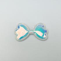 Aplique Laço PVC Branco 5x3cm