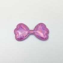 Aplique Laço PVC Lilás 5x3cm