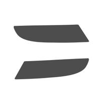 Aplique Lanterna Mascara Negra Fume Gol G6