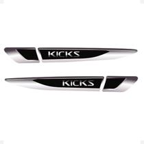 Aplique Lateral Compatível Kicks 2017/2020 Emblema Resinado