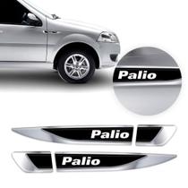 Aplique Lateral Emblema Adesivo Paralama Resinado Fiat