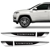 Aplique Lateral Jeep Compass Emblema Resinado Do Para-lama Aplique Lateral Jeep Compass Emblema Resinado Do Para-lama