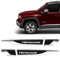 Aplique Lateral Jeep Renegade Emblema Cromado Resinado - Par Aplique Lateral Jeep Renegade Emblema Cromado Resinado - Par