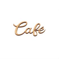 Aplique Lettering Café Pequeno Artesanato Decoração C/ 6 Peças