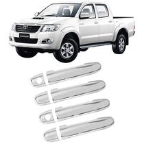 Aplique Maçaneta Cromado Toyota Hilux 2005 A 2015 Acessorios
