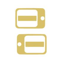 Aplique Maçaneta Para Iveco Eurotech Dourado Aplique Maçaneta Para Iveco Eurotech Dourado