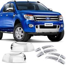 Aplique Maçaneta Retrovisor Ranger 2013 2014 2015 Cromado Aplique Maçaneta Retrovisor Ranger 2013 2014 2015 Cromado