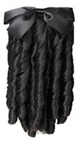 Aplique Mágico Castanho Com Cachos para Penteado de Festas Aplique Mágico Castanho Com Cachos para Penteado de Festas