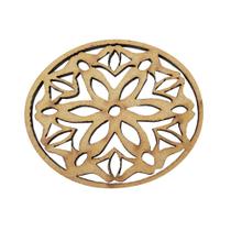 Aplique Mandala Modelo 28 5cm Mdf Madeira Cru Aplique Mandala Modelo 28 5cm Mdf Madeira Cru