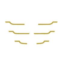 Aplique Máscara Grade Para MB Atego Estreita Dourada Aplique Máscara Grade Para MB Atego Estreita Dourada