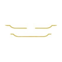Aplique Máscara Grade Para Mercedes-Benz Axor Dourado