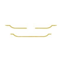 Aplique Máscara Grade Para Mercedes-Benz Axor Dourado