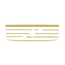 Aplique Máscara Grade Para Volvo FH Até 2014 Dourado