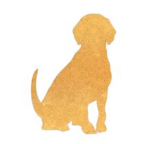 Aplique MDF Cru 3mm 10 cm Cachorro Mod01