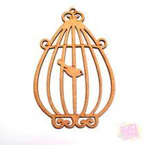 Aplique MDF - Gaiola Oval G