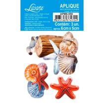 Aplique MDF Litoarte - Mar Doce Lar - Estrela