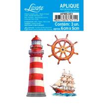 Aplique MDF Litoarte - Mar Doce Lar - Navio Aplique MDF Litoarte - Mar Doce Lar - Navio