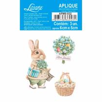 Aplique MDF Litoarte - Páscoa Feliz I