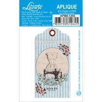 Aplique mdf papel litoarte apm8 - 8.0 cm tag