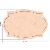 Aplique Mdf Placa Com Moldura Oval 4 Peças Decoração Artesanato