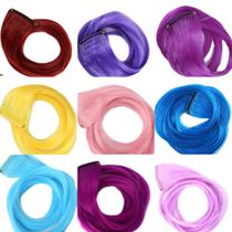 Aplique Mecha Colorida Tic Tac 50Cm De Fibra Futura 12 Unid Aplique Mecha Colorida Tic Tac 50Cm De Fibra Futura 12 Unid