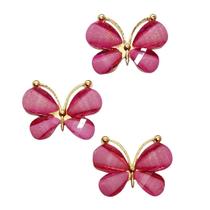 Aplique metal borboleta 23x30mm (1un) Aplique metal borboleta 23x30mm (1un)