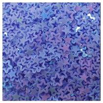 Aplique Metalizado Estrela Vazada Mini Confete 100 gramas