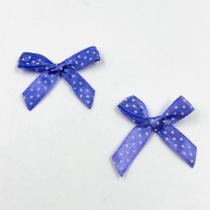 Aplique Mini Laço de Cetim Roxo 42x34mm 50pçs 20g Poliéster