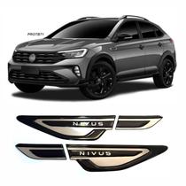 Aplique Nivus Paralamas Cromado Alto Relevo Na Resina Aplique Nivus Paralamas Cromado Alto Relevo Na Resina