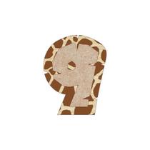 Aplique Numeral Safari Girafa 2 - Duplo