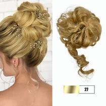 Aplique Orgânico para Coque Alto Penteado Elegante c/ Pontas