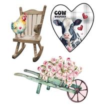 Aplique Papel Decoupage em Mdf Apm6-024 My Farm 6cm Litoarte
