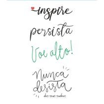 Aplique Papel Decoupage em Mdf Frases Apm3-309 3cm Litoarte