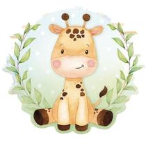 Aplique Papel Decoupage em Mdf Safari Girafa Apm12-153 12cm Litoarte