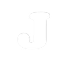 Aplique Papieri Letra j Branca Com 40 Unidades Ap109pt - Papieri