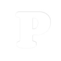 Aplique Papieri Letra p Branca Com 40 Unidades Ap115pt - Papieri