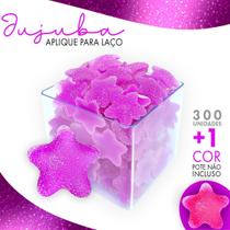 Aplique Para Laço Estrela Lilás - Jujuba - C/ 300 Unidades - Nybc