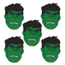 Aplique para Lembrancinha Hulk - 5 Unidades