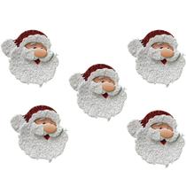 Aplique para Lembrancinha Papai Noel - 5 Unidades Aplique para Lembrancinha Papai Noel - 5 Unidades