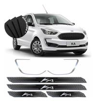 Aplique Parachoque Ford Ka 2019 Adesivo Soleira Wb588