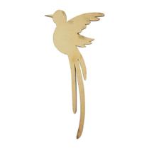 Aplique Passaro Beija-flor 6mm 23x11 Mdf Madeira Aplique Passaro Beija-flor 6mm 23x11 Mdf Madeira