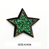 Aplique Patch 5 Peças Estrela 6x6cm Brilho